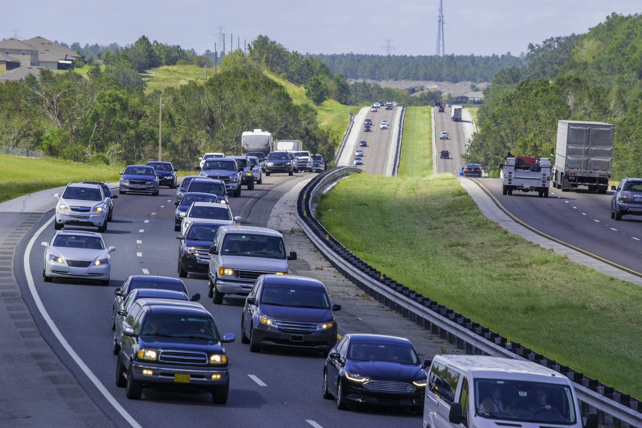 Cars traveling on the road